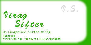 virag sifter business card